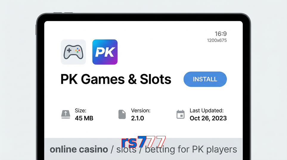 Game list for Rs777 gameapk section